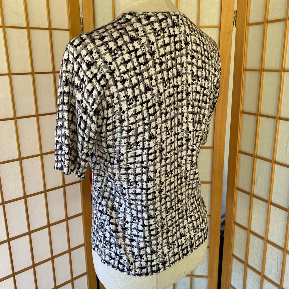 Talbots Cropped Button Down Short Sleeve Sweater … - image 8